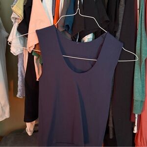 Women's Sleeveless Navy Top